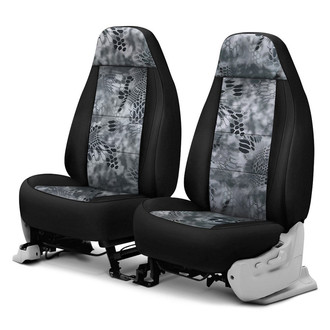 Coverking® - Kryptek™ Neosupreme 1st Row Camo Raid & Black Custom Seat Covers