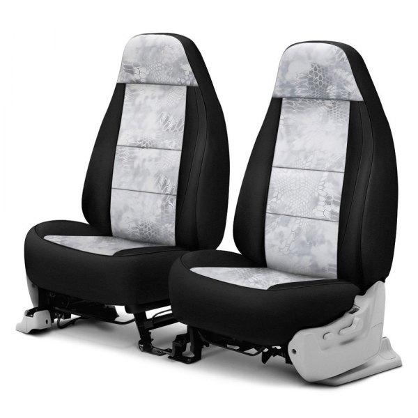  Coverking® - Kryptek™ Neosupreme 1st Row Camo Yeti & Black Custom Seat Covers