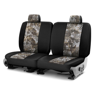 Coverking® - Kryptek™ Neosupreme 3rd Row Tactical Camo Banshee & Black Custom Seat Covers