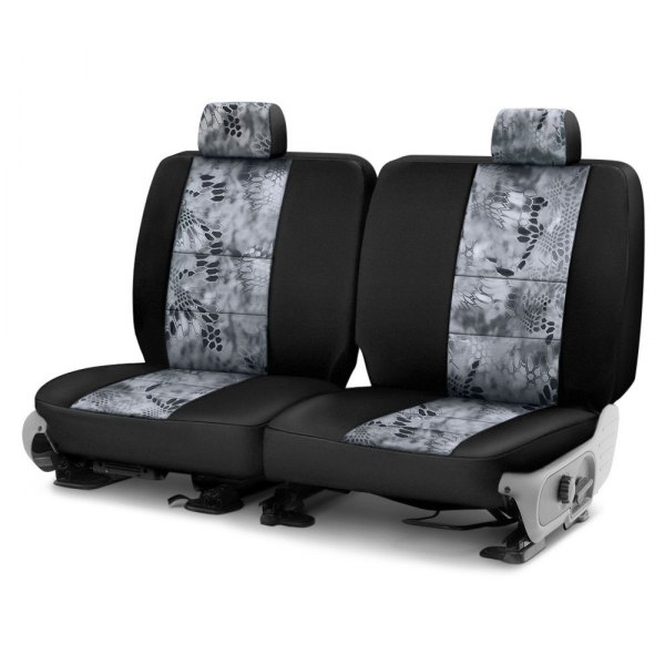  Coverking® - Kryptek™ Neosupreme 3rd Row Camo Raid & Black Custom Seat Covers