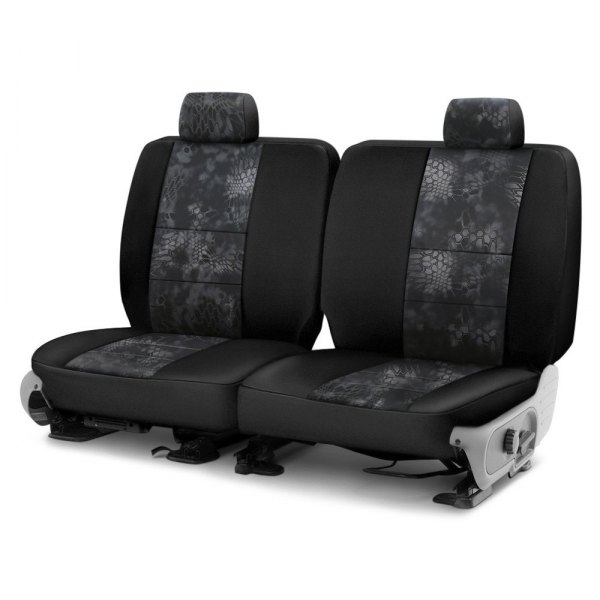  Coverking® - Kryptek™ Neosupreme 2nd Row Tactical Camo Typhon & Black Custom Seat Covers