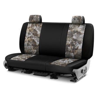 Coverking® - Kryptek™ Neosupreme 2nd Row Tactical Camo Banshee & Black Custom Seat Covers