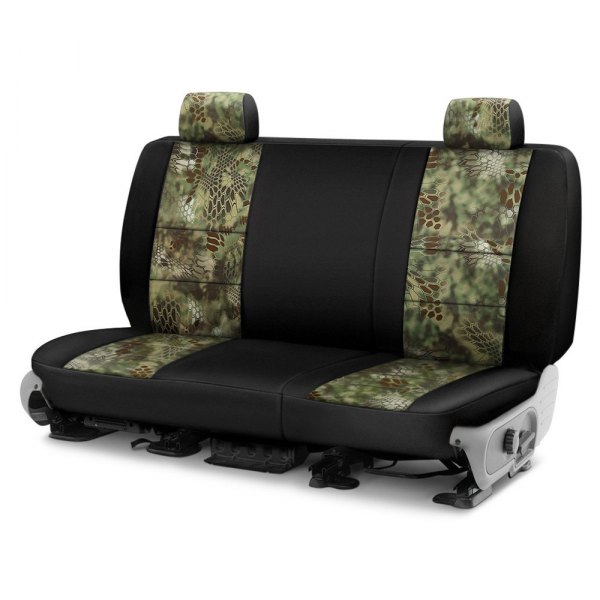  Coverking® - Kryptek™ Neosupreme 2nd Row Tactical Camo Mandrake & Black Custom Seat Covers