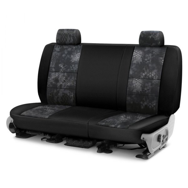  Coverking® - Kryptek™ Neosupreme 3rd Row Camo Typhon & Black Custom Seat Covers