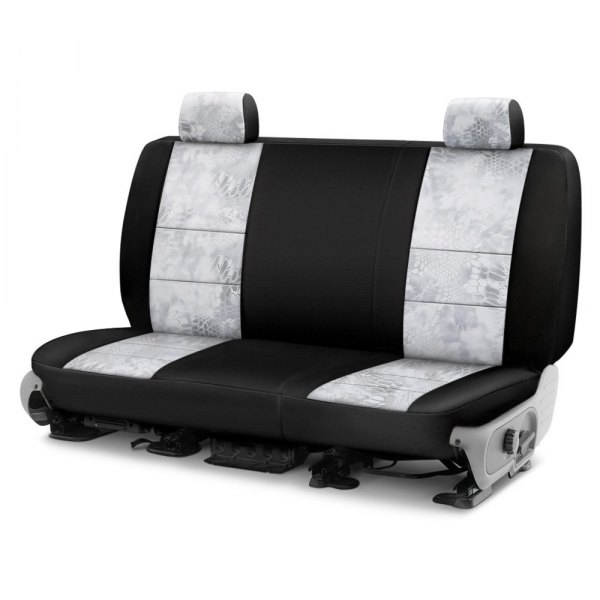  Coverking® - Kryptek™ Neosupreme 3rd Row Camo Yeti & Black Custom Seat Covers
