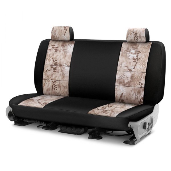  Coverking® - Kryptek™ Neosupreme 1st Row Tactical Camo Nomad & Black Custom Seat Covers