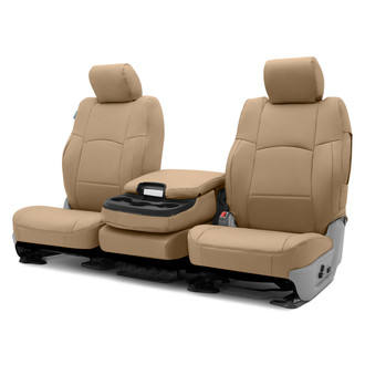 Coverking® - Premium Leatherette 1st Row Cashmere Custom Seat Covers