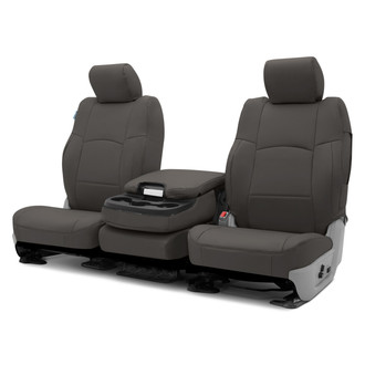 Coverking® - Premium Leatherette 2nd Row Charcoal Custom Seat Covers