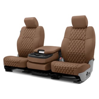 Coverking® - Diamond Stitch 2nd Row Tan Custom Seat Covers