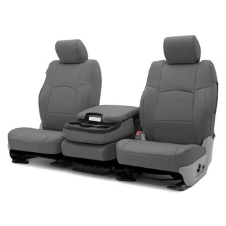 Coverking® - Premium Leatherette 2nd Row Medium Gray Custom Seat Covers