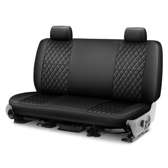 Coverking® - Diamond Stitch 3rd Row Black Custom Seat Covers