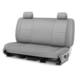 Coverking® - Premium Leatherette 3rd Row Light Gray Custom Seat Covers