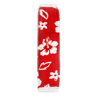 Coverking® - Designer Velour Hawaiian Red Seat Belt Cushion