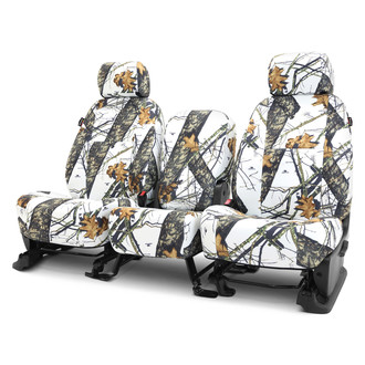 Coverking® - Mossy Oak™ 2nd Row Camo Break Up Winter Print Custom Seat Covers