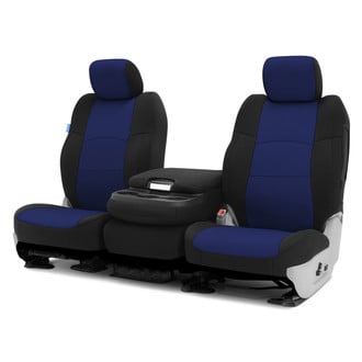Coverking® - Neosupreme 2nd Row Black & Blue Custom Seat Covers