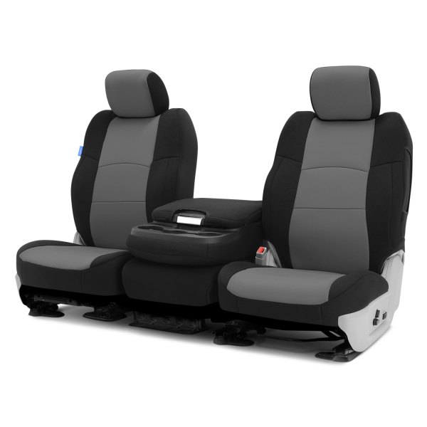 Coverking® - Neosupreme 2nd Row Black & Gray Custom Seat Covers