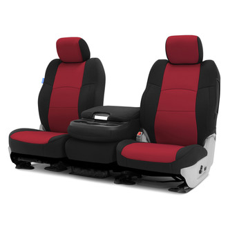 Coverking® - Neosupreme 1st Row Black & Red Custom Seat Covers