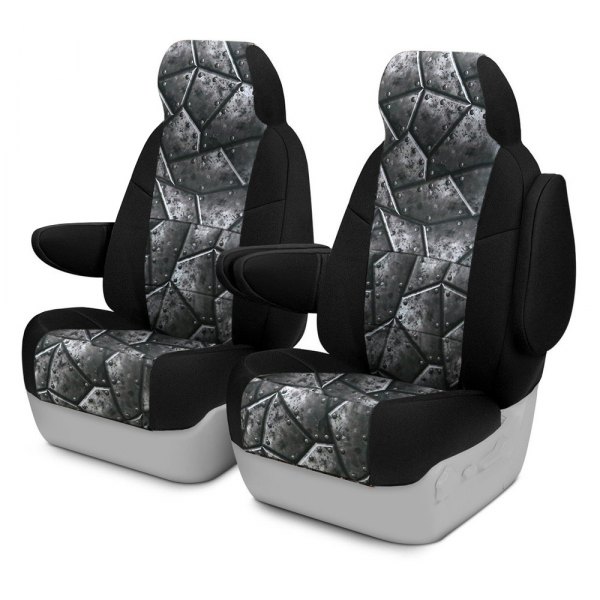 Coverking® - Neosupreme 3rd Row Black & Armor Custom Seat Covers