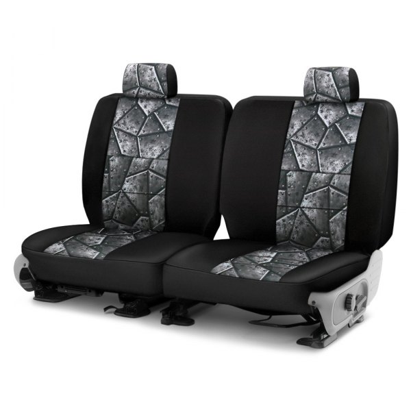 Coverking® - Neosupreme 1st Row Black & Armor Custom Seat Covers