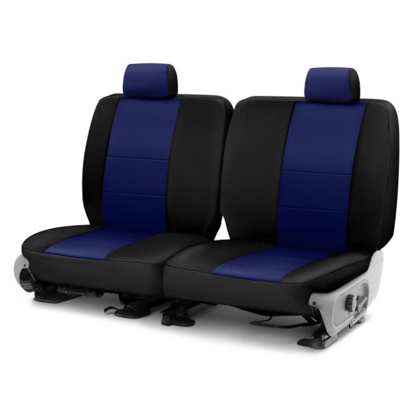 Coverking® - Neosupreme 3rd Row Black & Blue Custom Seat Covers