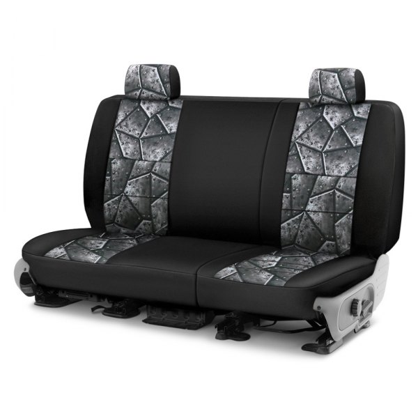 Coverking® - Neosupreme 1st Row Black & Armor Custom Seat Covers