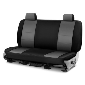 Coverking® - Neosupreme 3rd Row Black & Gray Custom Seat Covers