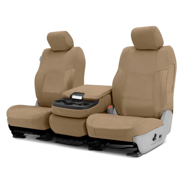  Coverking® - Polycotton Drill 1st Row Cashmere Custom Seat Covers