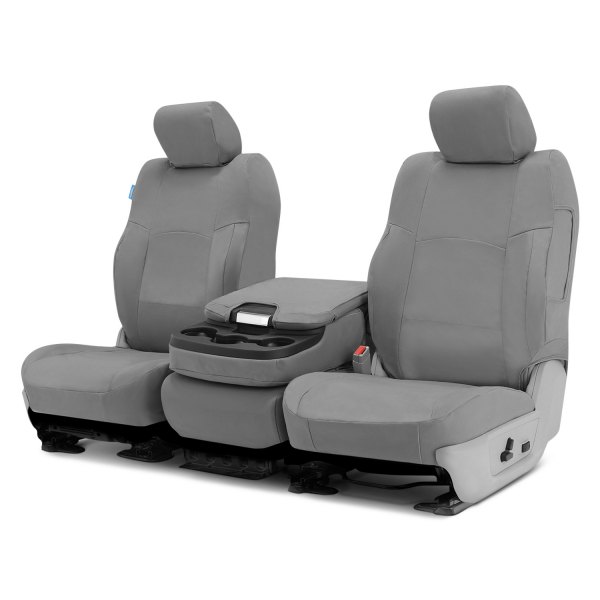  Coverking® - Polycotton Drill 2nd Row Light Gray Custom Seat Covers
