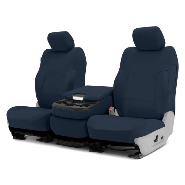  Coverking® - Polycotton Drill 1st Row Navy Blue Custom Seat Covers