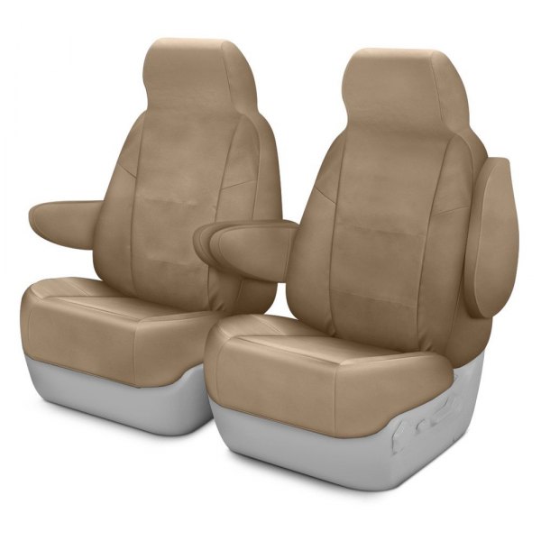  Coverking® - Polycotton Drill 2nd Row Cashmere Custom Seat Covers
