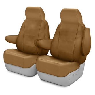 Coverking® - Polycotton Drill 1st Row Tan Custom Seat Covers