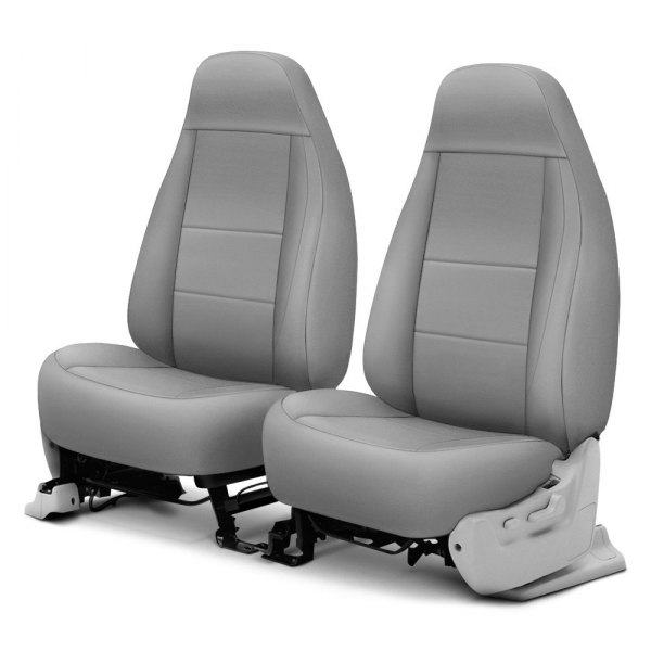  Coverking® - Polycotton Drill 1st Row Light Gray Custom Seat Covers