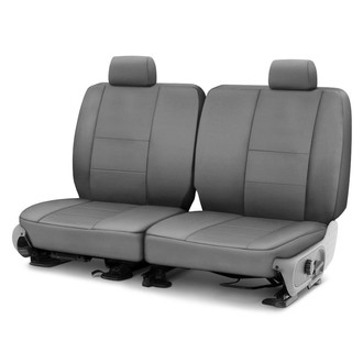 Coverking® - Polycotton Drill 2nd Row Medium Gray Custom Seat Covers