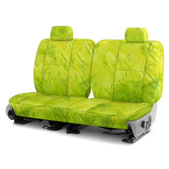 Coverking® - Realtree Fishing™ 2nd Row Camo Light Lime Custom Seat Covers