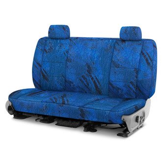 Coverking® - Realtree Fishing™ 3rd Row Camo Dark Blue Custom Seat Covers