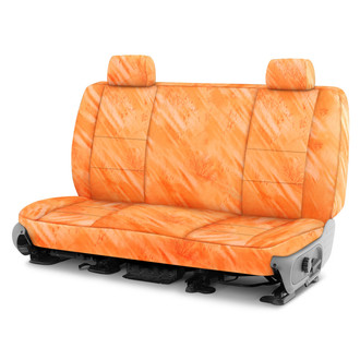 Coverking® - Realtree Fishing™ 3rd Row Camo Orange Custom Seat Covers