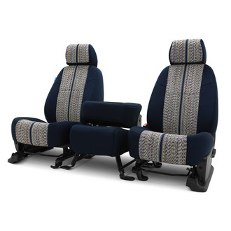 Coverking® - Saddle Blanket 2nd Row Dark Blue Custom Seat Covers