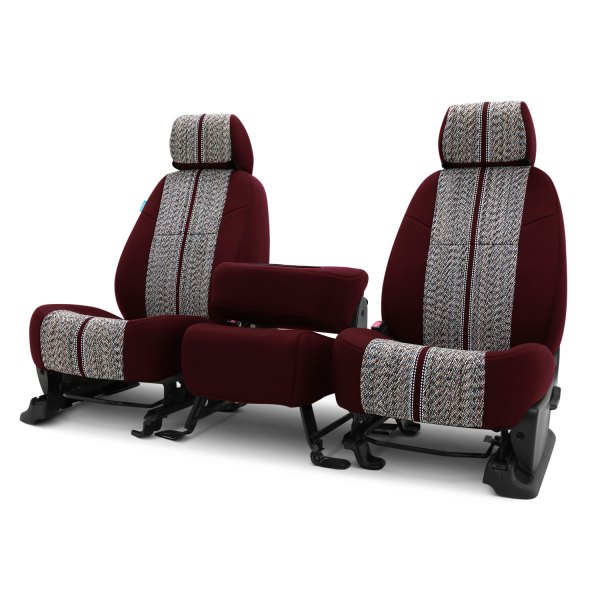 Coverking® - Saddle Blanket 1st Row Wine Custom Seat Covers