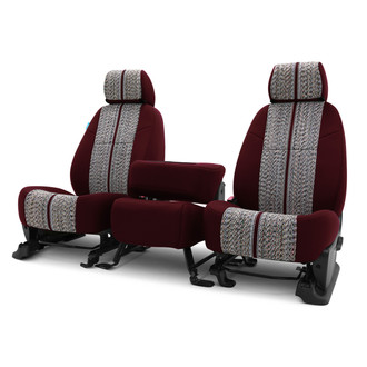 Coverking® - Saddle Blanket 2nd Row Wine Custom Seat Covers
