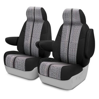 Coverking® - Saddle Blanket 1st Row Black Custom Seat Covers