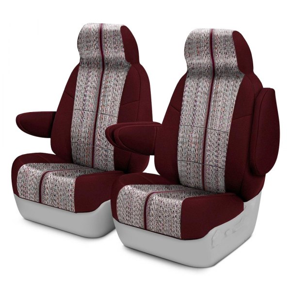 Coverking® - Saddle Blanket 3rd Row Wine Custom Seat Covers