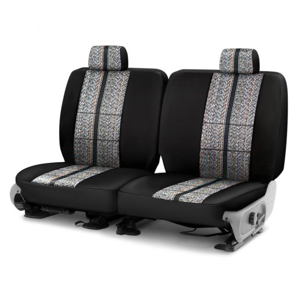 Coverking® - Saddle Blanket 3rd Row Black Custom Seat Covers