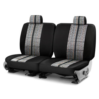 Coverking® - Saddle Blanket 1st Row Black Custom Seat Covers