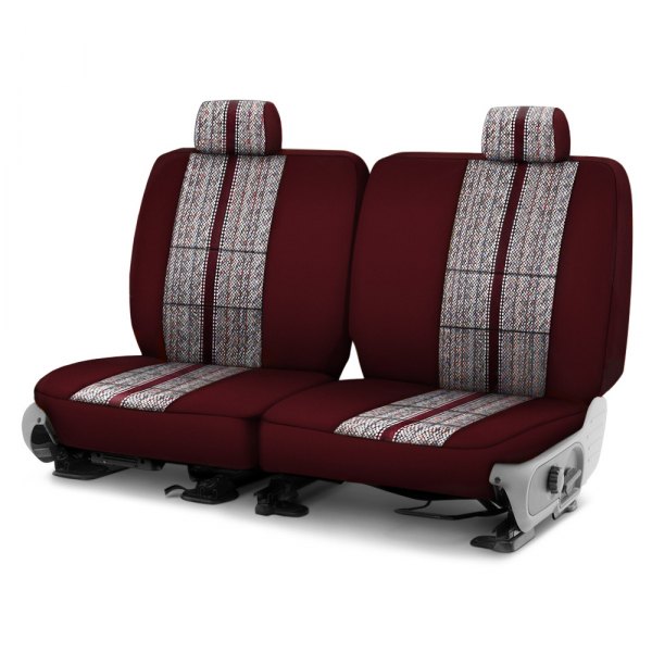 Coverking® - Saddle Blanket 2nd Row Wine Custom Seat Covers