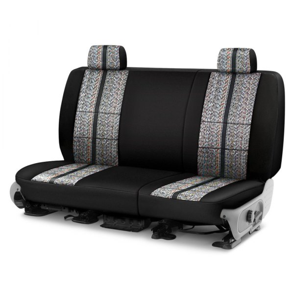 Coverking® - Saddle Blanket 2nd Row Black Custom Seat Covers