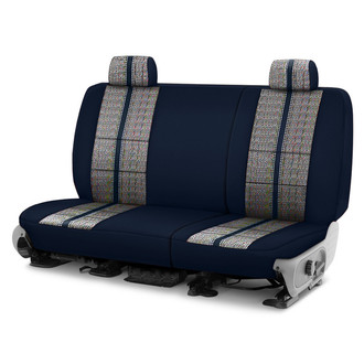 Coverking® - Saddle Blanket 2nd Row Dark Blue Custom Seat Covers