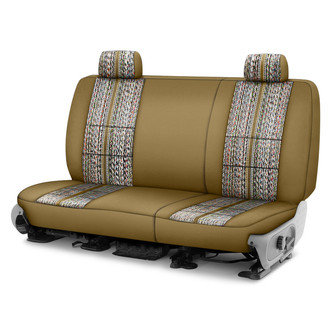 Coverking® - Saddle Blanket 3rd Row Tan Custom Seat Covers