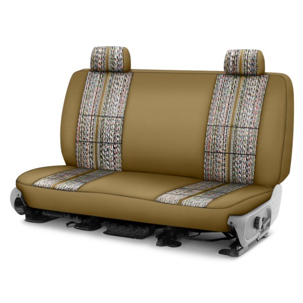 Coverking® - Saddle Blanket 1st Row Tan Custom Seat Covers