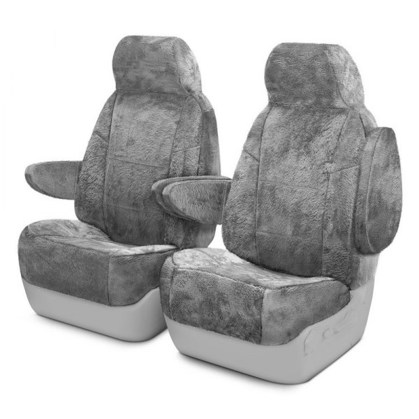 Coverking® - Snuggleplush™ 1st Row Custom Gray Seat Covers