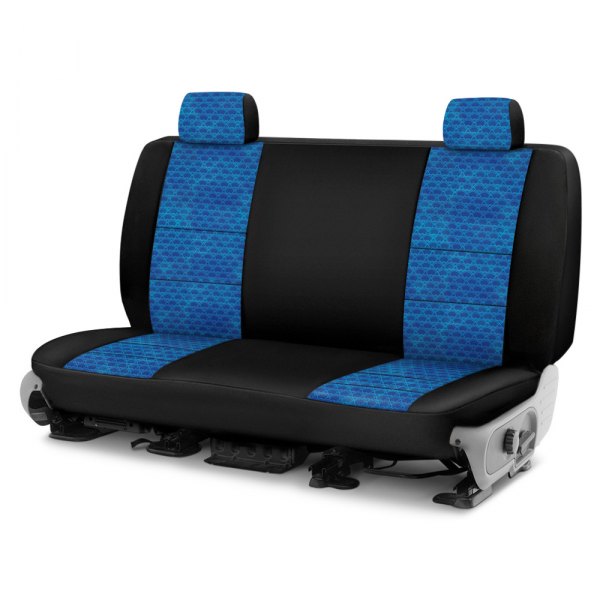 Coverking® - Designer Printed Neosupreme 2nd Row Overlapping Shell Sea Custom Seat Covers